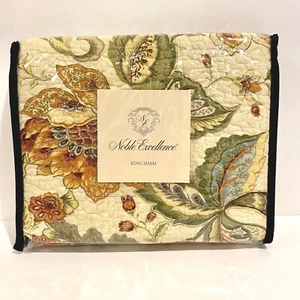 Noble Excellence AMELIA Acolchado King Sham 20"" x 36"" Nuevo con etiquetas - Imagen 1 de 5