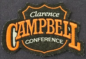 VINTAGE - CLARENCE CAMPBELL - NHL CONFERENCE - HOCKEY LOGO/ CREST /PATCH - MINT - Picture 1 of 2