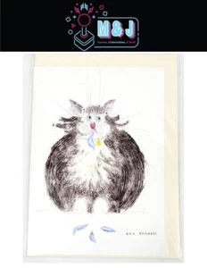 Funny Cat Blank Greeting Card - What Bird? (Aus Seller) - Picture 1 of 3