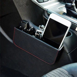 Black Car Interior Phone Holder Organizer Bag Storage Box Universal Accessories - Picture 1 of 12