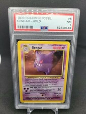 1999 Pokemon Fossil Gengar Holo PSA 7 Near Mint #5 🔥