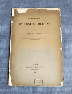 Anoblissement d'artistes lorrains - Imagen 1 de 4