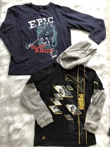 Puma~Gymboree Boys Sweatshirt Hoodie Sz 8 Long Sleeve Epic - Picture 1 of 8