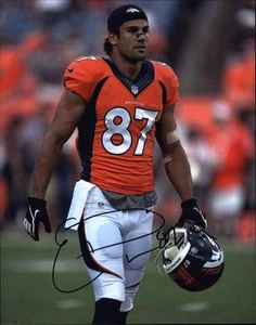 Eric Decker signed NFL football 8x10 photo W/Cert Autographed 03 - Picture 1 of 2