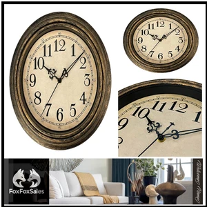 Ruhige Retro Wanduhr | 25cm Zifferblatt | Batteriebetrieben - Bild 1 von 7