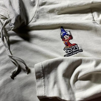 D23 Expo Ultimate Disney Fan Sudadera con Capucha Caqui Mickey Hechicero Camisa 3XL Golpe trasero Foto 1 de 4