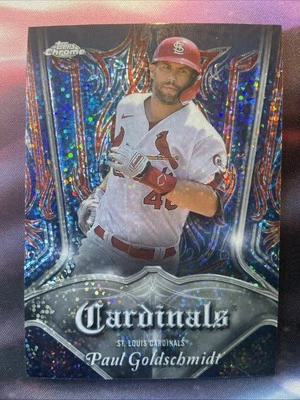 2022 Topps Chrome Paul Goldschmidt Pinstriped #P-12 St. Louis Cardinals O087 - Image 1 of 2