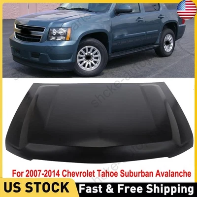 New Front Hood Panel For 2007-2014 Chevrolet Tahoe Suburban 1500 2500 Avalanche Foto 1 de 4