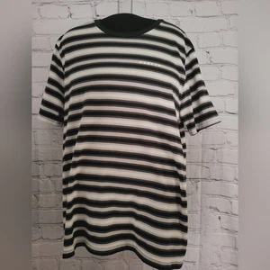 Oakley Black, White, & Gray Striped Shirt Us Mens Size Large - Picture 1 of 5
