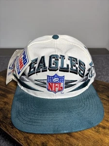 Cappello SnapBack Vintage Logo Autentico NFL Pro Line Phila Eagles In Orig. Borsa nuova con etichetta NOS - Foto 1 di 7