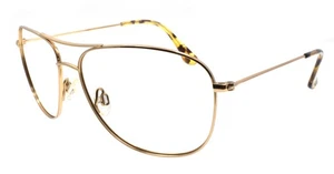 Maui Jim Cliff House MJ247-16 Aviator Sunglasses Gold Titanium FRAME ONLY - Picture 1 of 7