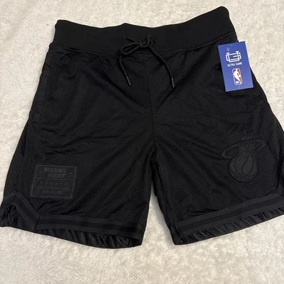 Pantalones Cortos NBA Miami Heat Para Hombre Malla Heritage Medio Muslo Negros Talla M Ultra Juego Foto 1 de 4