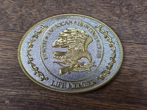 🙌 North American Hunting Club LIFE MEMBER Gürtelschnalle - Vintage - Bild 1 von 4