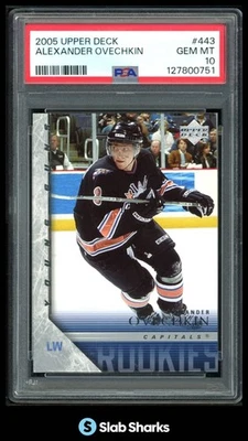 2005 UPPER DECK #443 ALEXANDER OVECHKIN YOUNG GUNS ROOKIE RC GEM MINT PSA 10 - Изображение 1 из 4