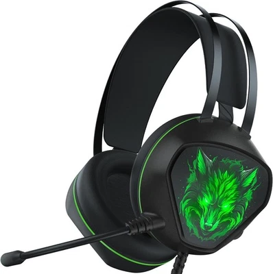Syndesmos Gaming Headset für PC für PS5, Switch, Xbox Series X/S, Xbox One GRÜN - Bild 1 von 4