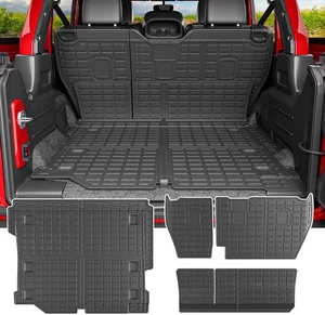powoq Cargo Mat Compatible with 2018-2025 Jeep Wrangler JL Unlimited 4 Door B... - Picture 1 of 6