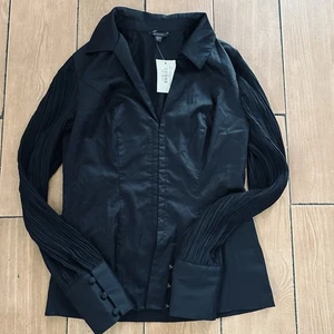 Guess Women Black Blouse Size S   Cotton. New - Picture 1 of 11