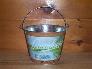 LEINENKUGEL'S BREWERY 5QT FULL LOGO METAL ICE BUCKET COOLER NEW - Imagen 1 de 1