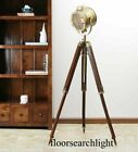 Floor lamp spotlight home decor marine with wooden tripod lamp antique hollywood