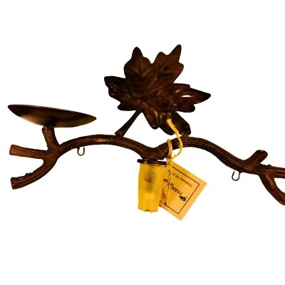 Candelabro de metal follaje de otoño con candelabro para botella de vino Park Designs Foto 1 de 4