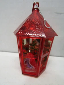 OLD 60'S 3-D LANTERN DIARAMA 3 WISEMAN PLASTIC CHRISTMAS TREE ORNAMENT - Picture 1 of 1