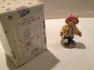 Cherished Teddies Kurtis D Claw Membears Only Figur 1996 CT961 Mitglied Feuerwehrmann - Bild 1 von 4