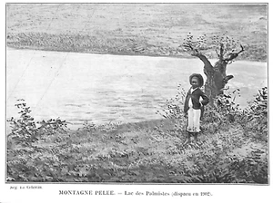 MARTINIQUE ( MONTAGNE PELÉE ) LAC DES PALMISTES, DISPARU / ILLUSTRATION 1906 - Picture 1 of 1
