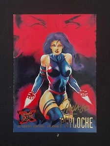 1995 Fleer Ultra X-Men #97 Psylocke ๐ฅ Ray Lago Auto Artist On Card Autograph - Picture 1 of 2