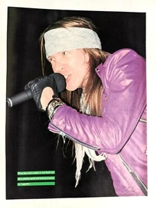 GUNS N ROSES / AXL ROSE LIVE / MAGAZINE FULL PAGE PINUP POSTER CLIPPING (11) - Picture 1 of 1