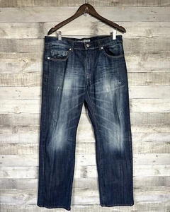 Parasuco Jeans Men's 34x34 (ACTUAL 36x33 ) *WEARING* Faded Worn In Y2K Baggy 90s - Picture 1 of 8