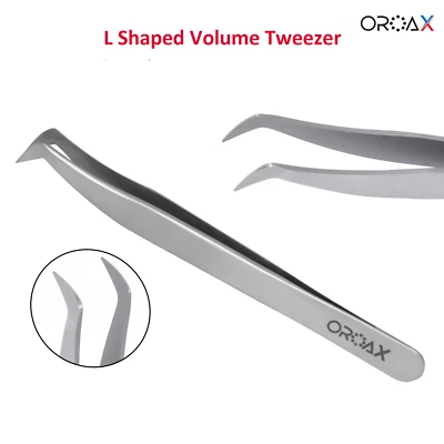 Pinzas de volumen en forma de L para extensiones de pesañas, salón de belleza Foto 1 de 3