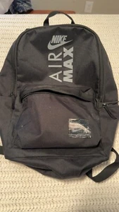 Nike Black Air Max Holographic School Sports Backpack Athletic RN#56323 - Picture 1 of 7