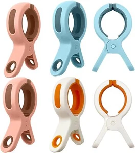6 PCS Towel Clips for Sun Loungers Beach Towel Clips Beach Towel Clips for Su... - Picture 1 of 7