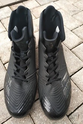 Adidas Freak Mid Carbon Black Football Cleats – Size 18 – New - Image 1 of 4