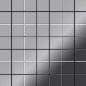 Mosaico azulejo metal macizo acero inoxidable alto brillo gris 1,6 mm fuerte Attica-S-M - Imagen 1 de 6