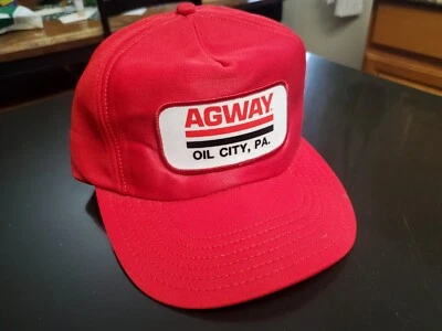 Gorra de granjero Agway Trucker vintage rara OIL CITY, PA hecha en EE. UU. Foto 1 de 4