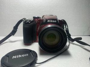 Nikon Coolpix P510 Red Digital Camera 42x Zoom 16.1 Megapixels Tested Works - Picture 1 of 6