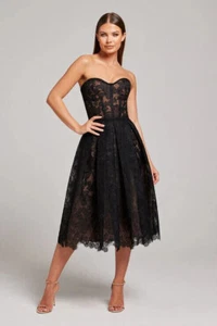 Nadine Merabi Olivia Dress UK 8 New S Flower Floral Black BNWT New & Tagged - Picture 1 of 24