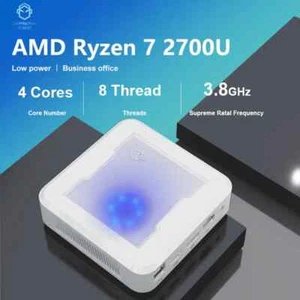 Genmachine AMD Mini PC Ryzen7 R7 2700U 2*DDR4 M.2 NVMe WIFI5 Office computer NUC - Picture 1 of 15