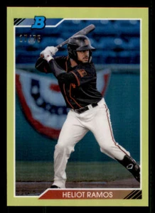 2020 Bowman Heritage Chrome Prospects Yellow Refractors #92CPHR Heliot Ramos /75 - Picture 1 of 2