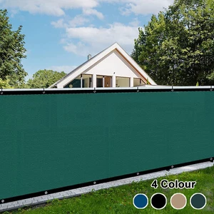 50ft Privacy Screen for Balcony Garden Fence Windscreen Shade Cover Mesh Pool US - Picture 1 of 28