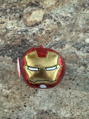 HALLMARK FLUFFBALLS Marvel IRON MAN 3" PLUSH BALL ORNAMENT Stuffed Toy p1 - Image 1 of 2