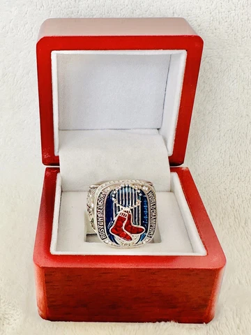 2013 Red Sox World Series Silver Championship Ring W Box, 🇺🇸 SHIP Cover