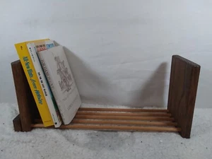 Vintage Wooden Adjustable Book Rack - 18" long - Picture 1 of 3
