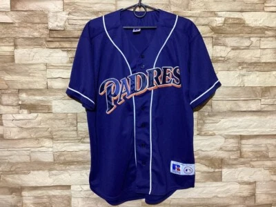 SAN DIEGO PADRES BASEBALL SHIRT JERSEY RUSSELL ATHLETIC Sz M - Image 1 of 4