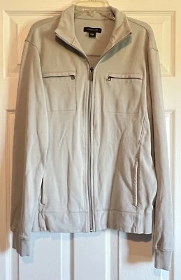 Structure Men’s Full Zip Jacket Long Sleeve Mock Neck Gray Small - Image 1 of 4