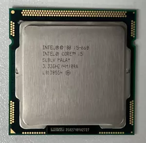 INTEL SLBTK Core i5-660 Dual Core 3.333GHz Socket 1156 Clarkdale Processor CPU - Picture 1 of 2