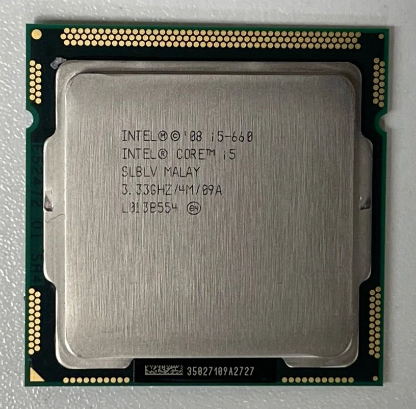 INTEL SLBTK Core i5-660 Dual Core 3.333GHz Socket 1156 Clarkdale Processor CPU - Image 1 of 2