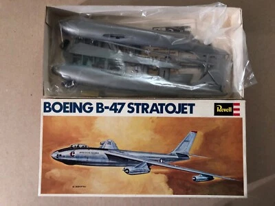 Revell of Japan Boeing B-47 Stratojet hard box clouds art boxart treasure! - Image 1 of 4