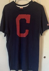 Homage, Cleveland C, XL, blue T-shirt. - Picture 1 of 6